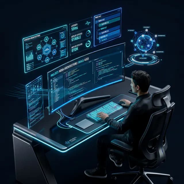 Muhyo Tech — full-stack web development and software engineering visual