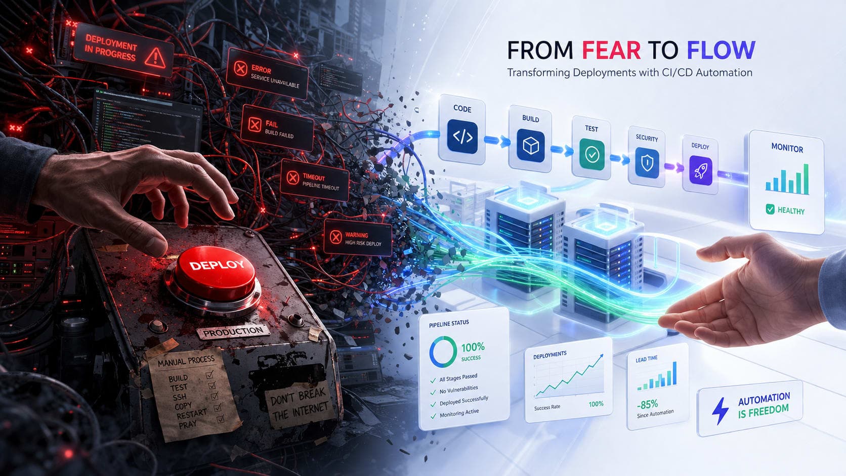 From Fear to Flow: How Muhyo Tech Automated Away Deployment Anxiety blog cover image