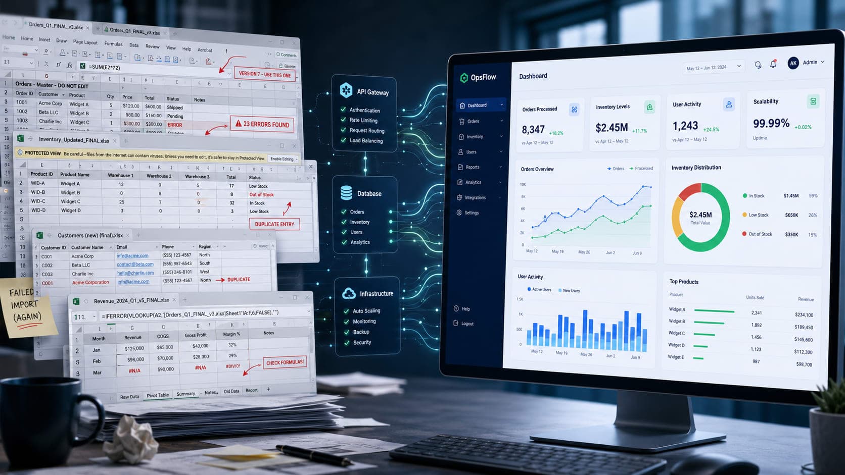 Muhyo Tech — Beyond the Spreadsheet: Engineering Admin Dashboards That Scale Your Business Operations blog cover image