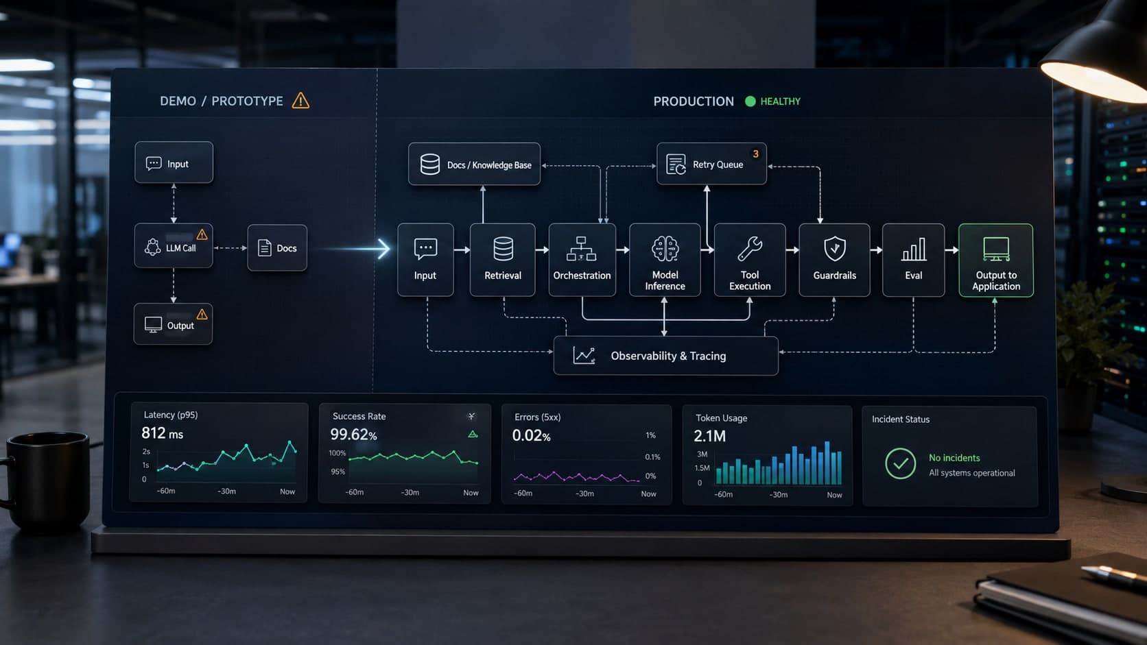 Muhyo Tech — Beyond the Demo: Engineering Reliable LLM Workflows in Production blog cover image
