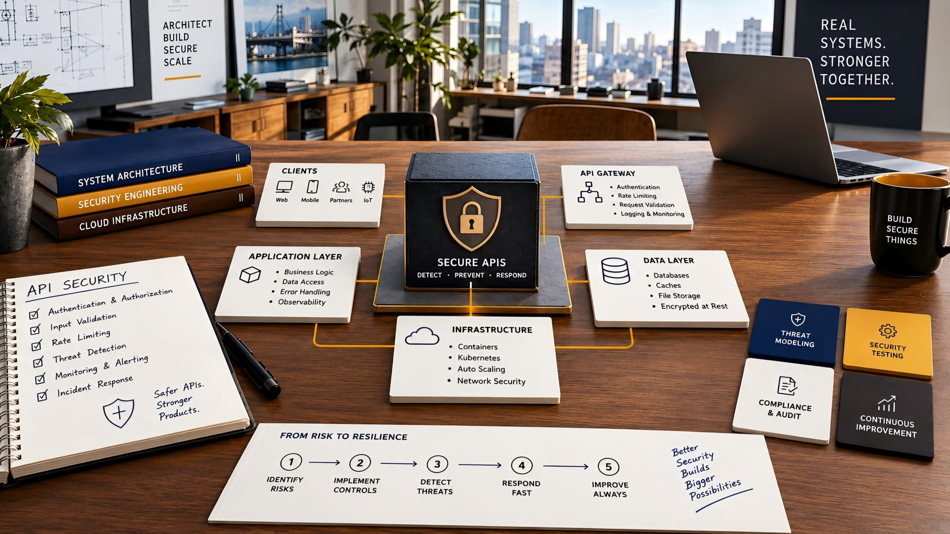 Muhyo Tech — editorial blog cover illustrating Fortifying Your APIs: A Comprehensive Engineering Guide to Modern Security Best Practices